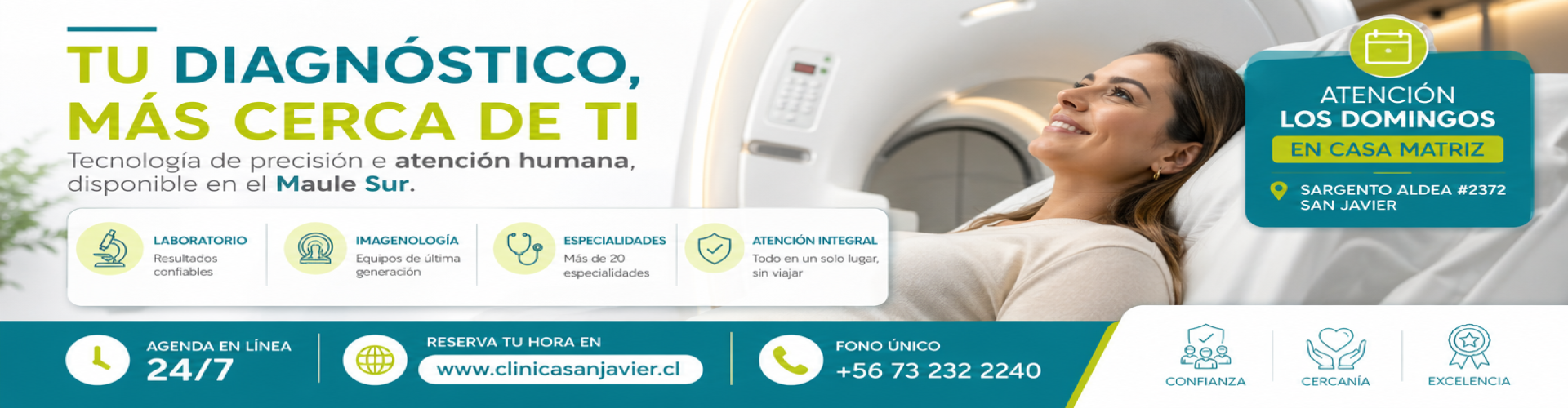 Slider atencion los domingos